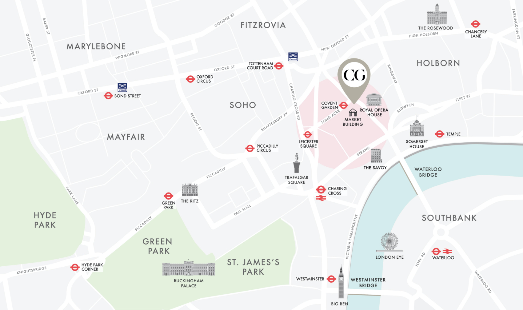 Covent Garden Shops Map